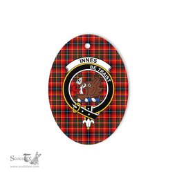 Innes Scottish Clan Plaid Ornament Gift. Christmas Tree Ornament Innes Clan Tartan Ornament,  ceramic ornament, personalized christmas ornaments, christmas tree ornaments, christmas door decorations, Plaid Ornament, Tartan Ceramic Ornament