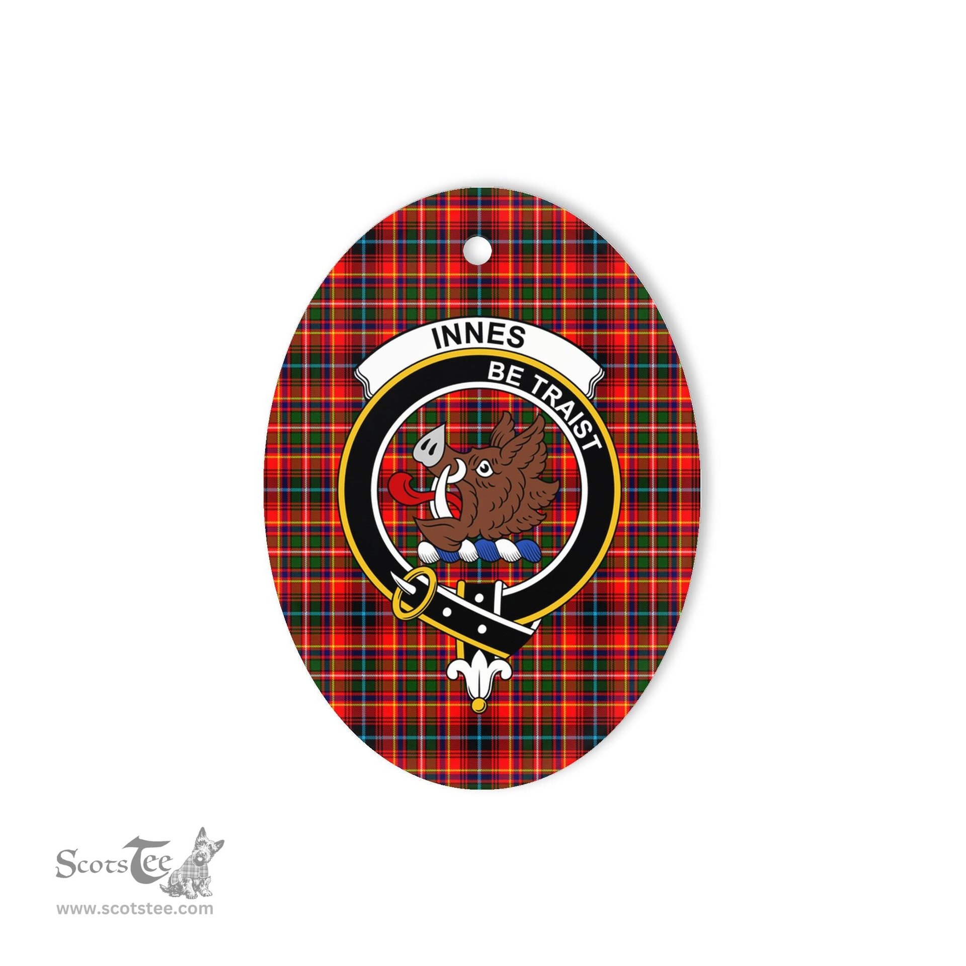 Innes Scottish Clan Plaid Ornament Gift. Christmas Tree Ornament Innes Clan Tartan Ornament,  ceramic ornament, personalized christmas ornaments, christmas tree ornaments, christmas door decorations, Plaid Ornament, Tartan Ceramic Ornament