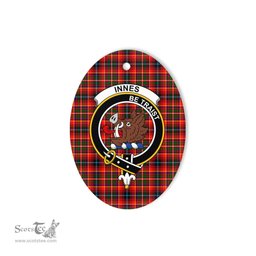 Innes Scottish Clan Plaid Ornament Gift. Christmas Tree Ornament Innes Clan Tartan Ornament,  ceramic ornament, personalized christmas ornaments, christmas tree ornaments, christmas door decorations, Plaid Ornament, Tartan Ceramic Ornament