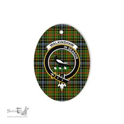 Walkinshaw Scottish Clan Plaid Ornament Gift. Christmas Tree Ornament Walkinshaw Clan Tartan Ornament,  ceramic ornament, personalized christmas ornaments, christmas tree ornaments, christmas door decorations, Plaid Ornament, Tartan Ceramic Ornament