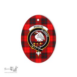 Wemyss Scottish Clan Plaid Ornament Gift. Christmas Tree Ornament Wemyss Clan Tartan Ornament,  ceramic ornament, personalized christmas ornaments, christmas tree ornaments, christmas door decorations, Plaid Ornament, Tartan Ceramic Ornament