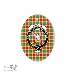 Gibson Scottish Clan Plaid Ornament Gift. Christmas Tree Ornament Gibson Clan Tartan Ornament,  ceramic ornament, personalized christmas ornaments, christmas tree ornaments, christmas door decorations, Plaid Ornament, Tartan Ceramic Ornament