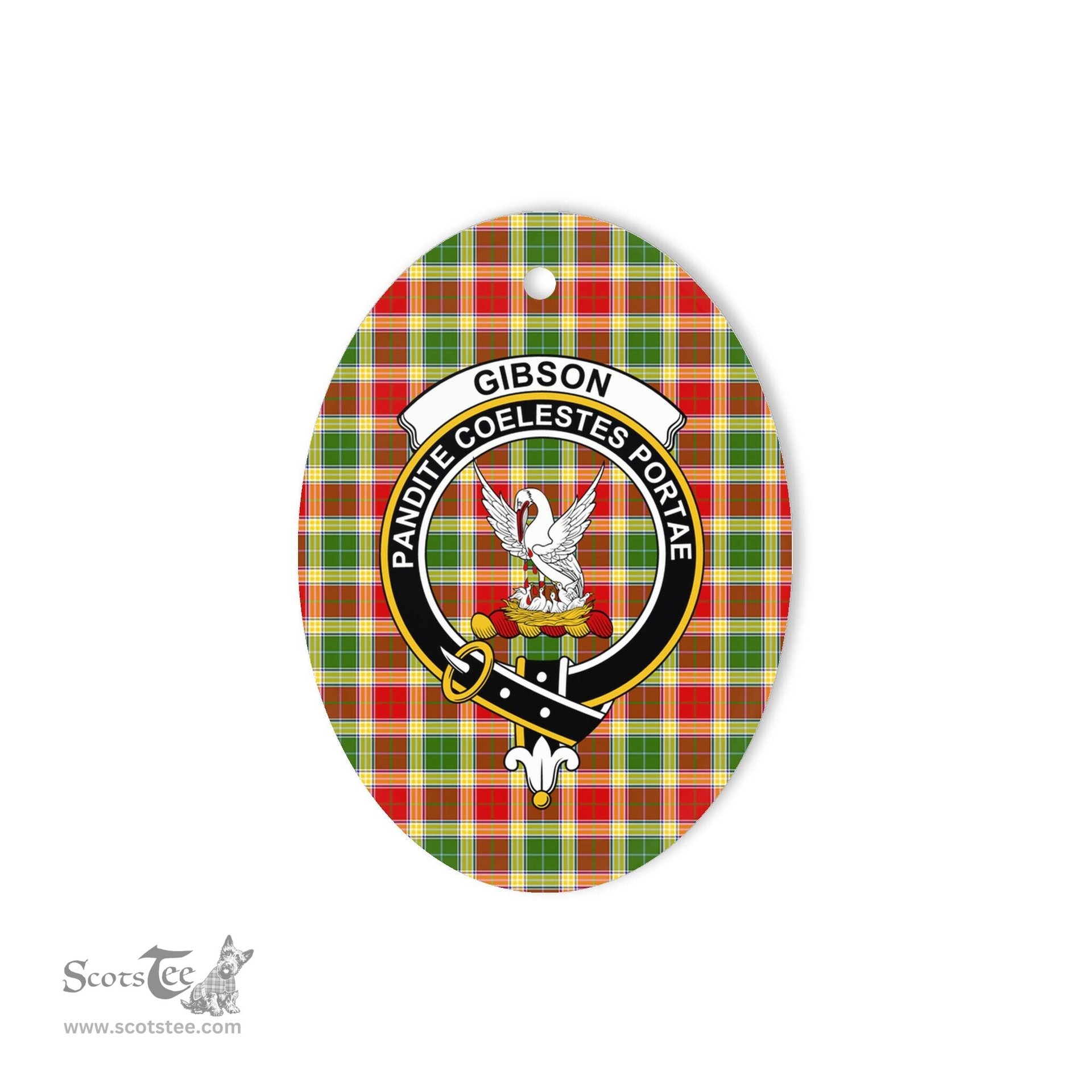 Gibson Scottish Clan Plaid Ornament Gift. Christmas Tree Ornament Gibson Clan Tartan Ornament,  ceramic ornament, personalized christmas ornaments, christmas tree ornaments, christmas door decorations, Plaid Ornament, Tartan Ceramic Ornament