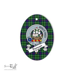 Duncan Scottish Clan Badge Plaid Ornament Gift. Christmas Tree Ornament Duncan Tartan Ornament,  ceramic ornament, personalized christmas ornaments, christmas tree ornaments, christmas door decorations, Plaid Ornament, Tartan Ceramic Ornament