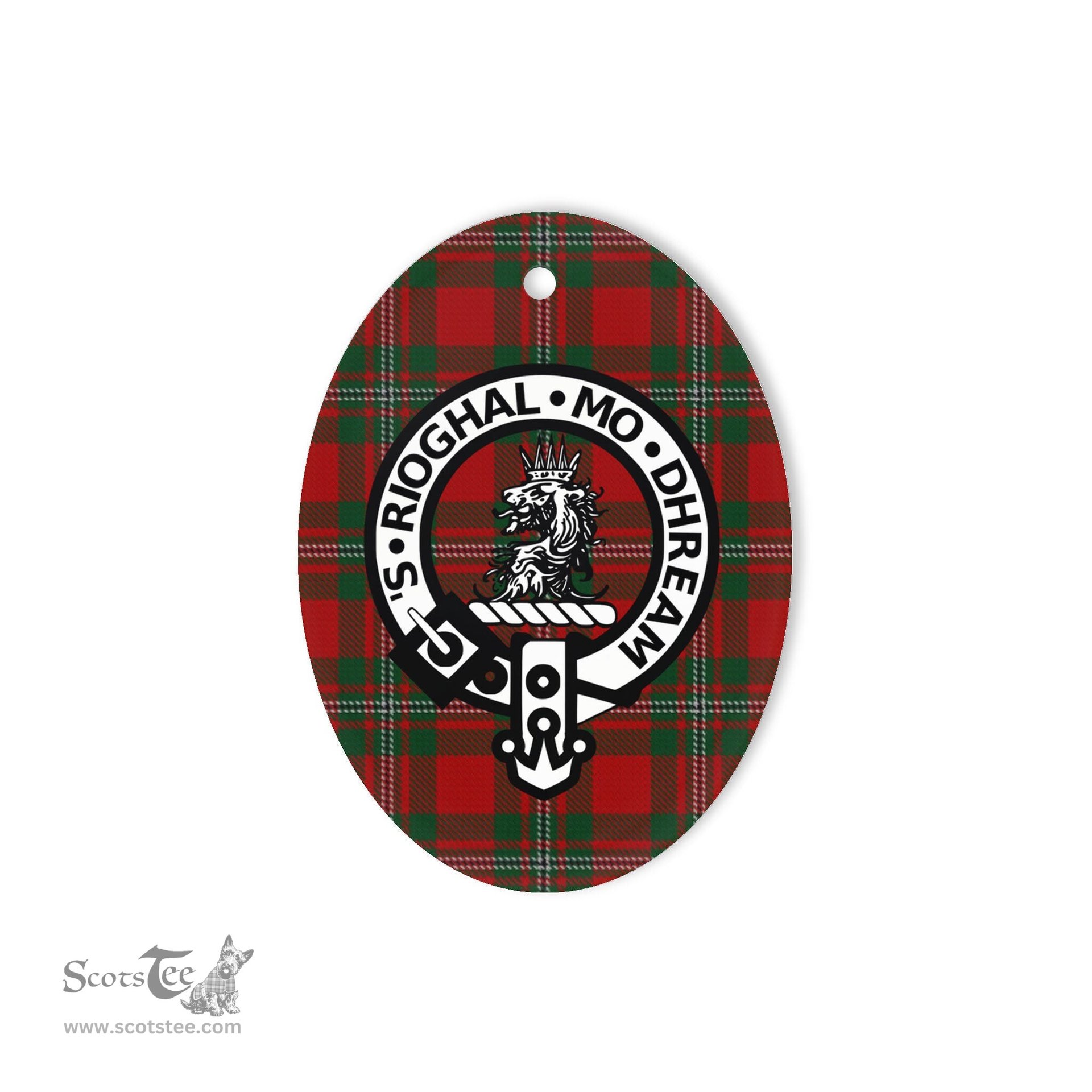 Gregor Scottish Clan Badge Plaid Ornament Gift. Christmas Tree Ornament Gregor Tartan Ornament,  ceramic ornament, personalized christmas ornaments, christmas tree ornaments, christmas door decorations, Plaid Ornament, Tartan Ceramic Ornament