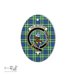 Haliburton Scottish Clan Plaid Ornament Gift. Christmas Tree Ornament Haliburton Clan Tartan Ornament,  ceramic ornament, personalized christmas ornaments, christmas tree ornaments, christmas door decorations, Plaid Ornament, Tartan Ceramic Ornament
