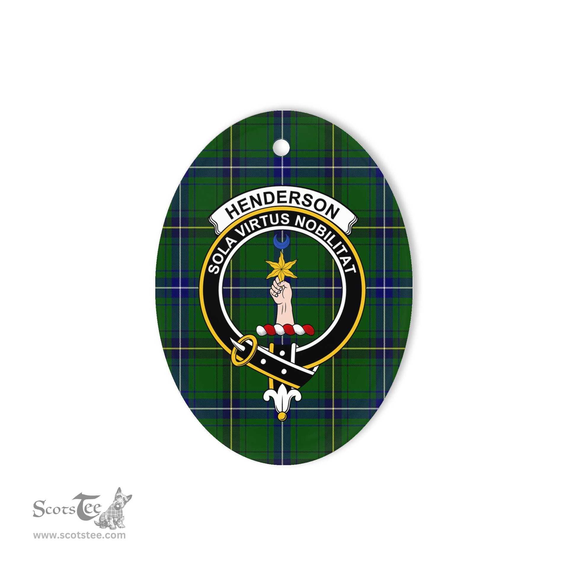 Henderson Scottish Clan Plaid Ornament Gift. Christmas Tree Ornament Henderson Clan Tartan Ornament,  ceramic ornament, personalized christmas ornaments, christmas tree ornaments, christmas door decorations, Plaid Ornament, Tartan Ceramic Ornament