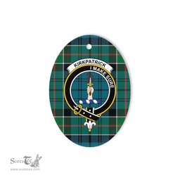 Kirkpatrick Scottish Clan Plaid Ornament Gift. Christmas Tree Ornament Kirkpatrick Clan Tartan Ornament,  ceramic ornament, personalized christmas ornaments, christmas tree ornaments, christmas door decorations, Plaid Ornament, Tartan Ceramic Ornament