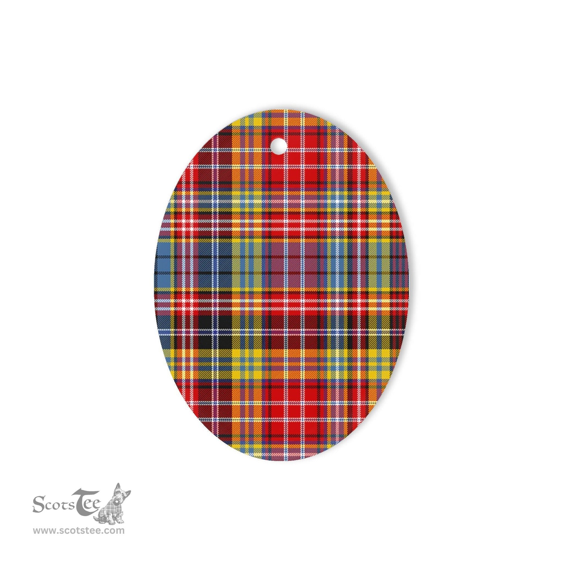 Ogilvie Of Airlie Ancient Tartan Oval Ornaments, Christmas Tree Ornament, Plaid Christmas Ornaments, Ceramic Oval Christmas Tree Decoration, Tartan Oval Ornaments, Christmas Tree Ornament, Plaid Christmas Ornaments, Ceramic Oval Christmas Tree Decoration
