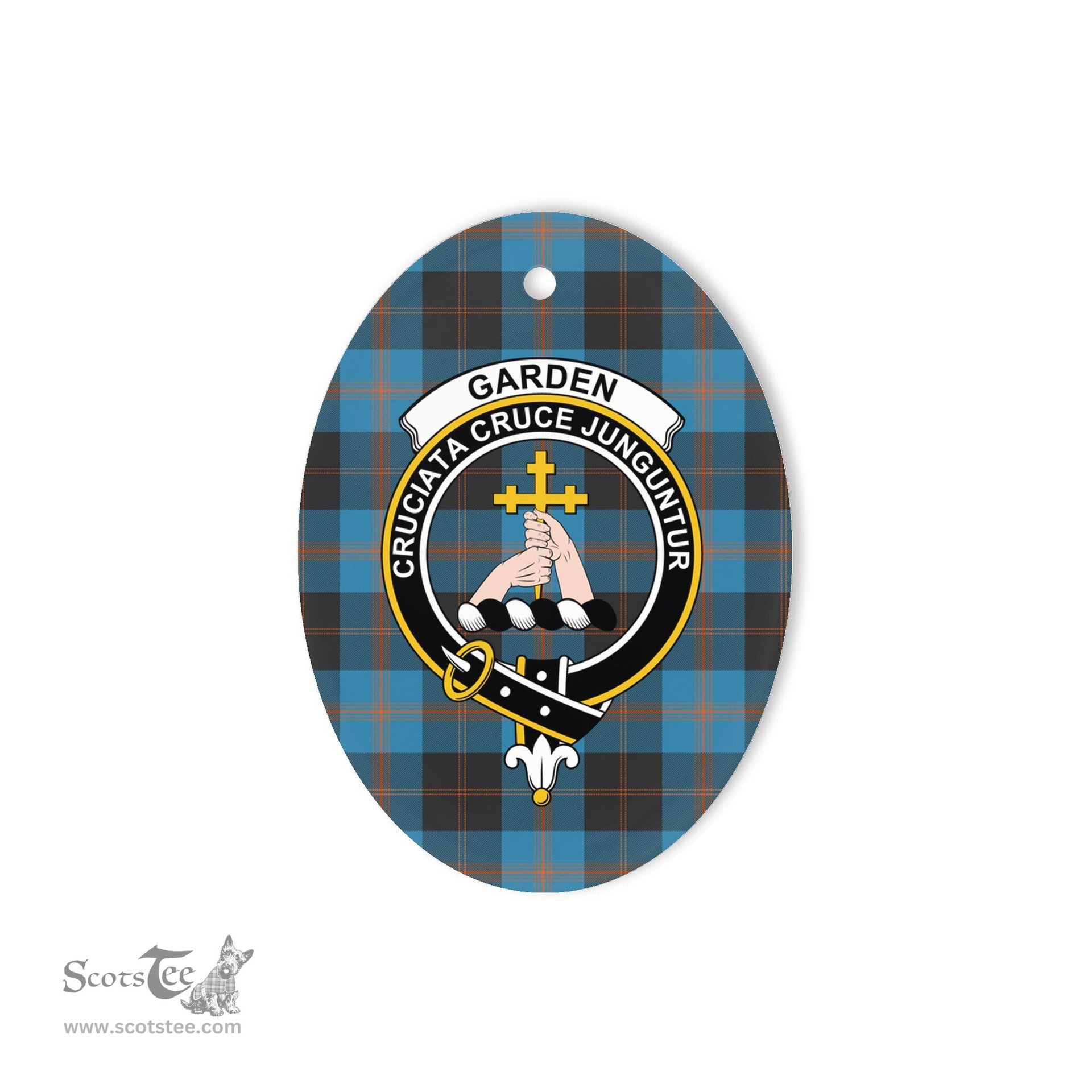 Garden Scottish Clan Plaid Ornament Gift. Christmas Tree Ornament Garden Clan Tartan Ornament,  ceramic ornament, personalized christmas ornaments, christmas tree ornaments, christmas door decorations, Plaid Ornament, Tartan Ceramic Ornament