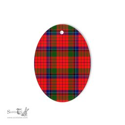 MacNicol Tartan Oval Ornaments, Christmas Tree Ornament, Plaid Christmas Ornaments, Ceramic Oval Christmas Tree Decoration, Tartan Oval Ornaments, Christmas Tree Ornament, Plaid Christmas Ornaments, Ceramic Oval Christmas Tree Decoration