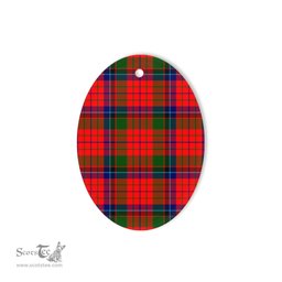 MacNicol Tartan Oval Ornaments, Christmas Tree Ornament, Plaid Christmas Ornaments, Ceramic Oval Christmas Tree Decoration, Tartan Oval Ornaments, Christmas Tree Ornament, Plaid Christmas Ornaments, Ceramic Oval Christmas Tree Decoration