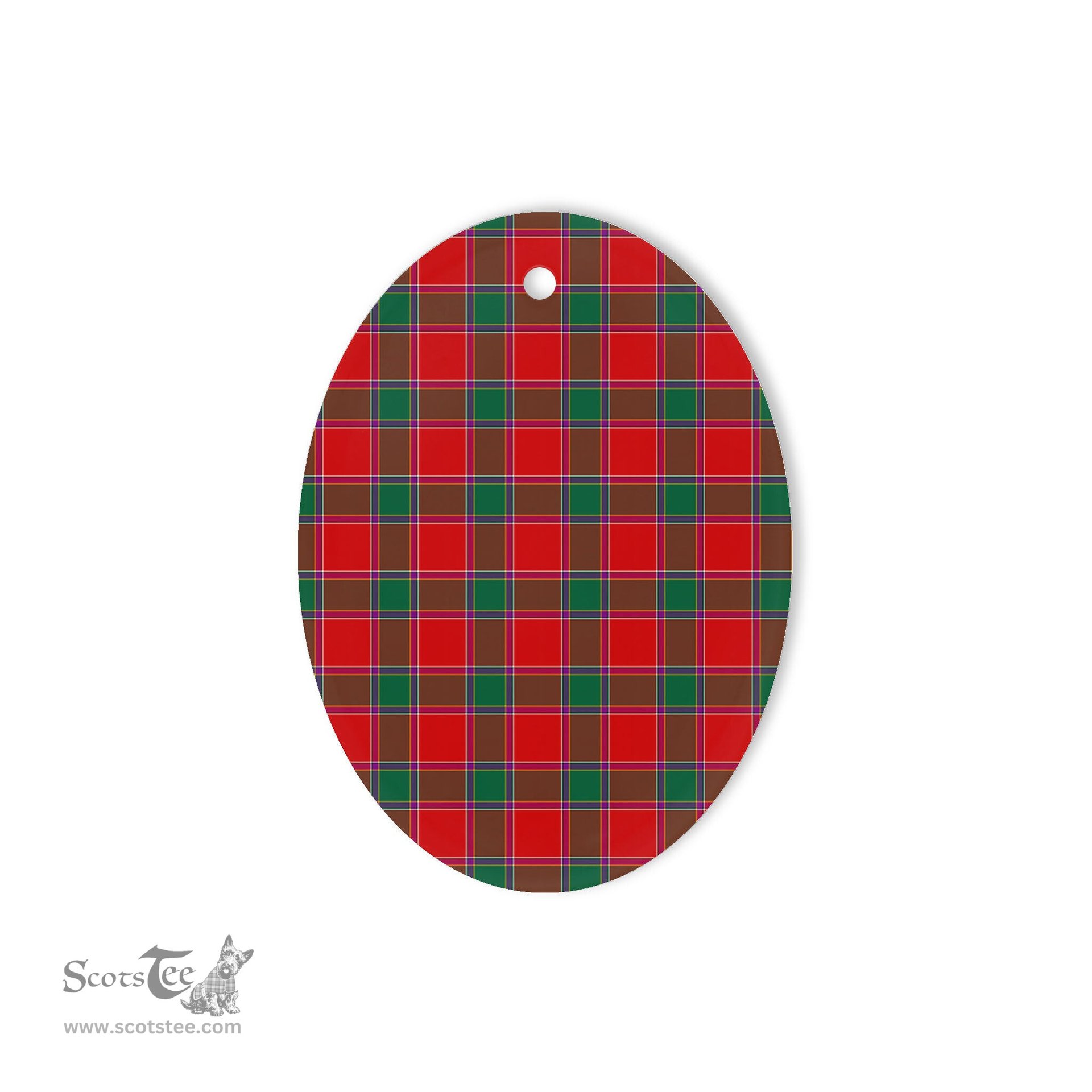 Gordon Of Abergeldie Tartan Oval Ornaments, Christmas Tree Ornament, Plaid Christmas Ornaments, Ceramic Oval Christmas Tree Decoration, Tartan Oval Ornaments, Christmas Tree Ornament, Plaid Christmas Ornaments, Ceramic Oval Christmas Tree Decoration