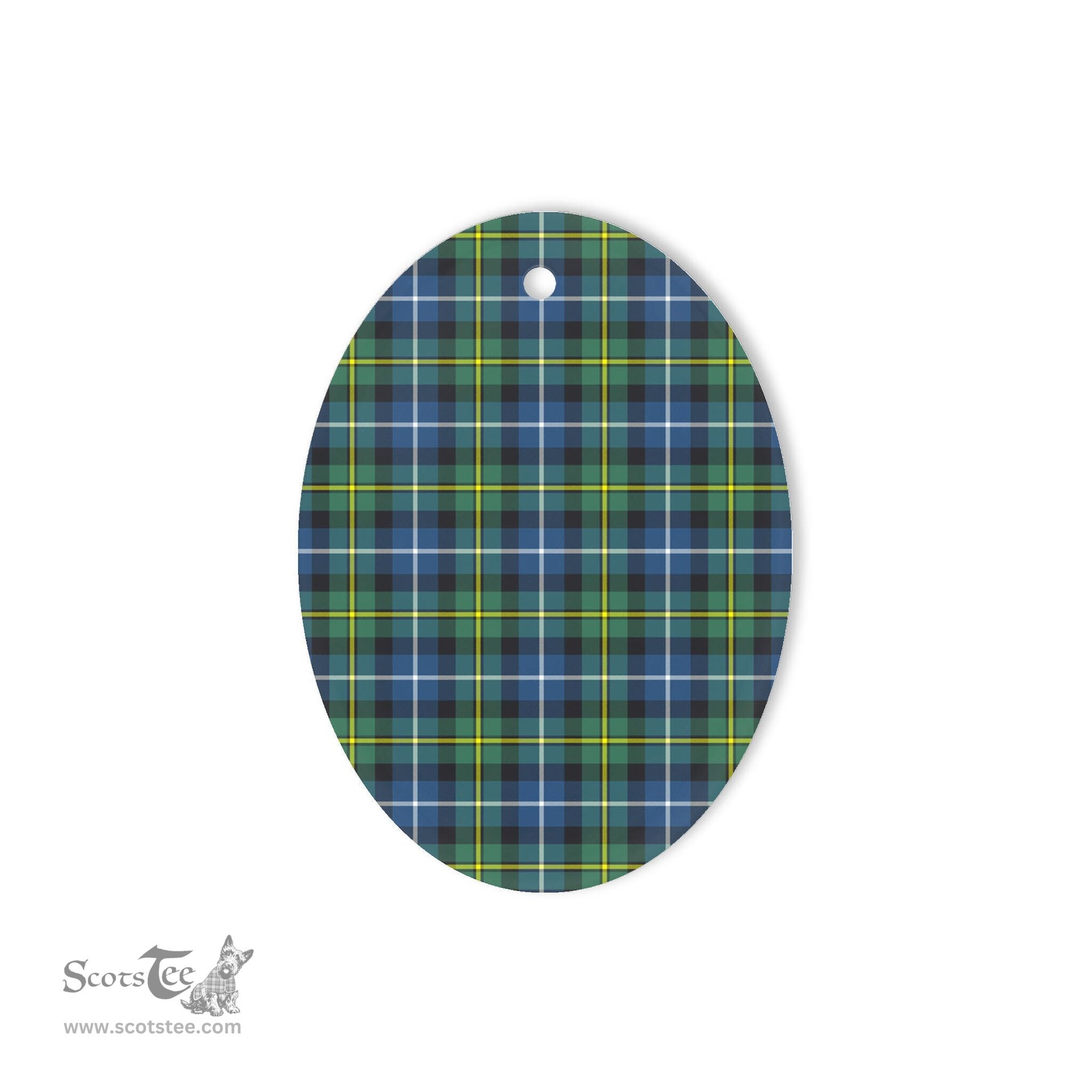 MacNeill Of Barra Ancient Tartan Oval Ornaments, Christmas Tree Ornament, Plaid Christmas Ornaments, Ceramic Oval Christmas Tree Decoration, Tartan Oval Ornaments, Christmas Tree Ornament, Plaid Christmas Ornaments, Ceramic Oval Christmas Tree Decoration