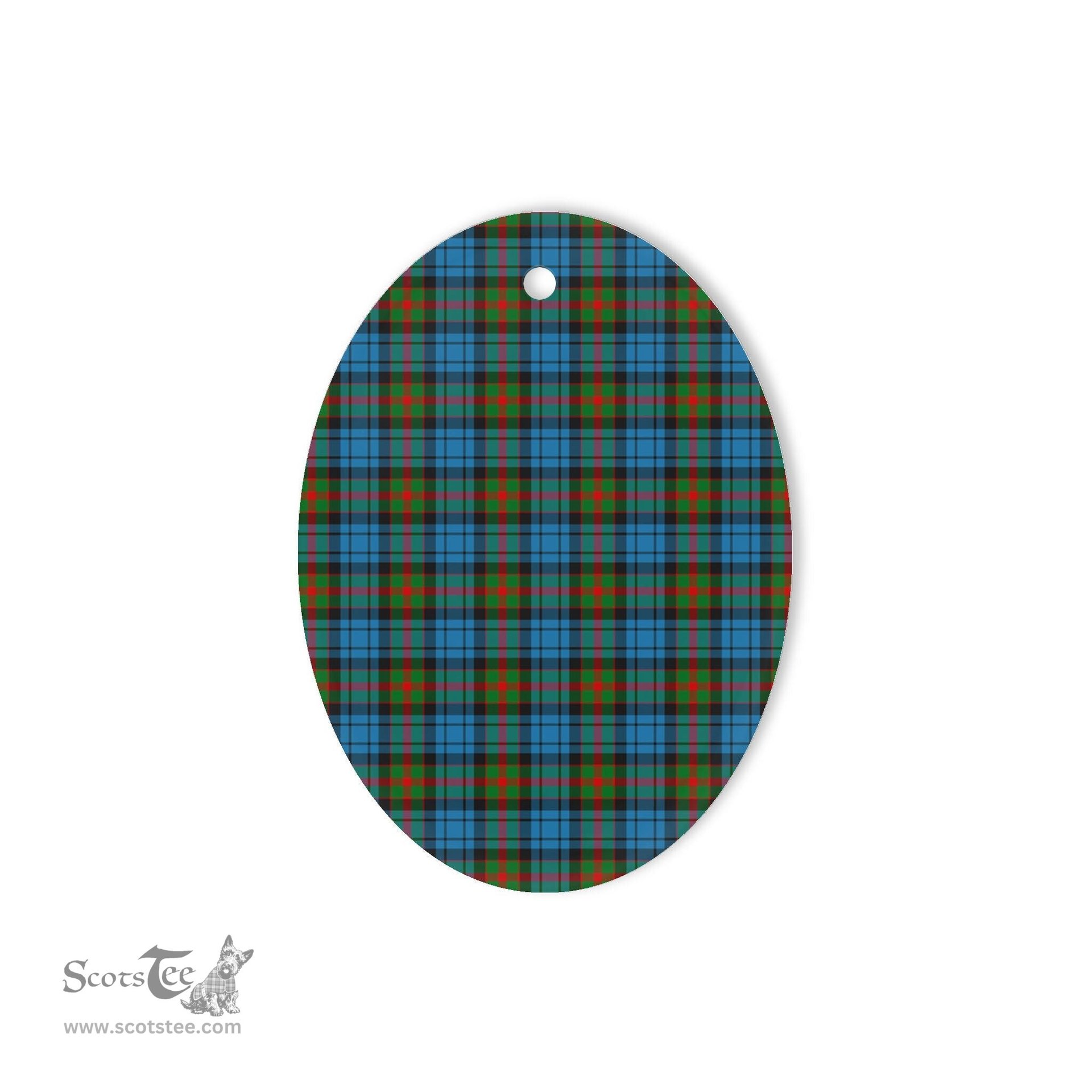 Fletcher Of Dunan Tartan Oval Ornaments, Christmas Tree Ornament, Plaid Christmas Ornaments, Ceramic Oval Christmas Tree Decoration, Tartan Oval Ornaments, Christmas Tree Ornament, Plaid Christmas Ornaments, Ceramic Oval Christmas Tree Decoration