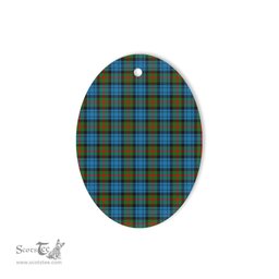 Fletcher Of Dunan Tartan Oval Ornaments, Christmas Tree Ornament, Plaid Christmas Ornaments, Ceramic Oval Christmas Tree Decoration, Tartan Oval Ornaments, Christmas Tree Ornament, Plaid Christmas Ornaments, Ceramic Oval Christmas Tree Decoration