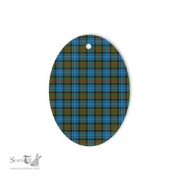 Fletcher Of Dunan Tartan Oval Ornaments, Christmas Tree Ornament, Plaid Christmas Ornaments, Ceramic Oval Christmas Tree Decoration, Tartan Oval Ornaments, Christmas Tree Ornament, Plaid Christmas Ornaments, Ceramic Oval Christmas Tree Decoration