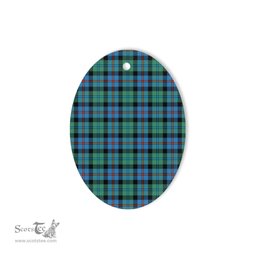 Campbell Of Cawdor Ancient Tartan Oval Ornaments, Christmas Tree Ornament, Plaid Christmas Ornaments, Ceramic Oval Christmas Tree Decoration, Tartan Oval Ornaments, Christmas Tree Ornament, Plaid Christmas Ornaments, Ceramic Oval Christmas Tree Decoration