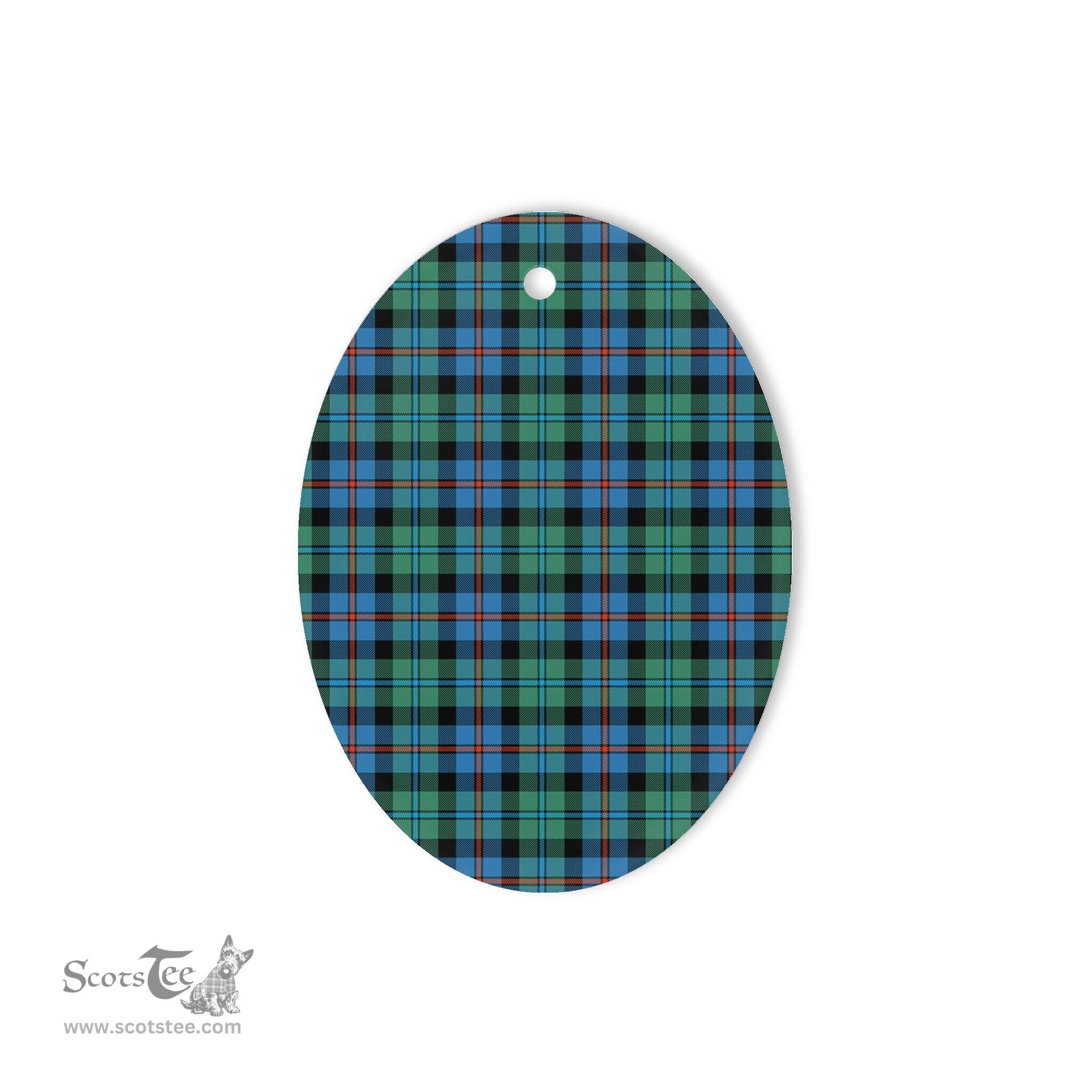 Campbell Of Cawdor Ancient Tartan Oval Ornaments, Christmas Tree Ornament, Plaid Christmas Ornaments, Ceramic Oval Christmas Tree Decoration, Tartan Oval Ornaments, Christmas Tree Ornament, Plaid Christmas Ornaments, Ceramic Oval Christmas Tree Decoration