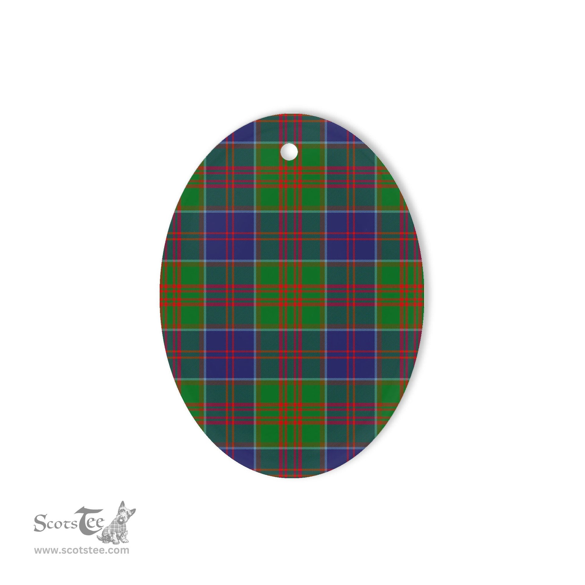 Stewart Of Appin Hunting Modern Tartan Oval Ornaments, Christmas Tree Ornament, Plaid Christmas Ornaments, Ceramic Oval Christmas Tree Decoration, Tartan Oval Ornaments, Christmas Tree Ornament, Plaid Christmas Ornaments, Ceramic Oval Christmas Tree Decoration