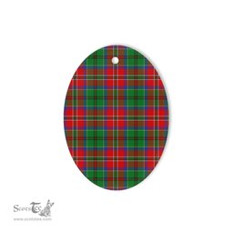 McCulloch Tartan Oval Ornaments, Christmas Tree Ornament, Plaid Christmas Ornaments, Ceramic Oval Christmas Tree Decoration, Tartan Oval Ornaments, Christmas Tree Ornament, Plaid Christmas Ornaments, Ceramic Oval Christmas Tree Decoration