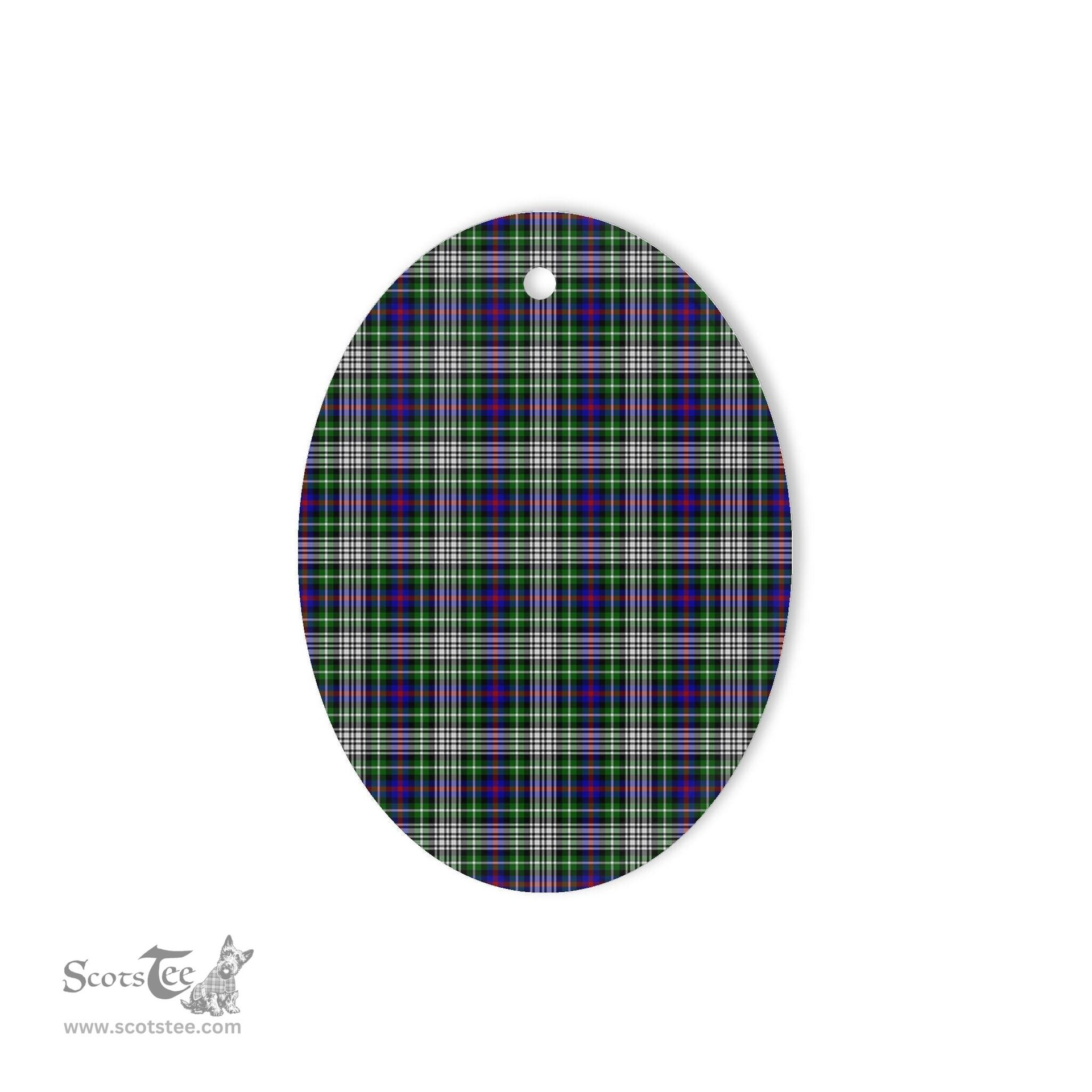 Davidson Of Tulloch Dress Tartan Oval Ornaments, Christmas Tree Ornament, Plaid Christmas Ornaments, Ceramic Oval Christmas Tree Decoration, Tartan Oval Ornaments, Christmas Tree Ornament, Plaid Christmas Ornaments, Ceramic Oval Christmas Tree Decoration