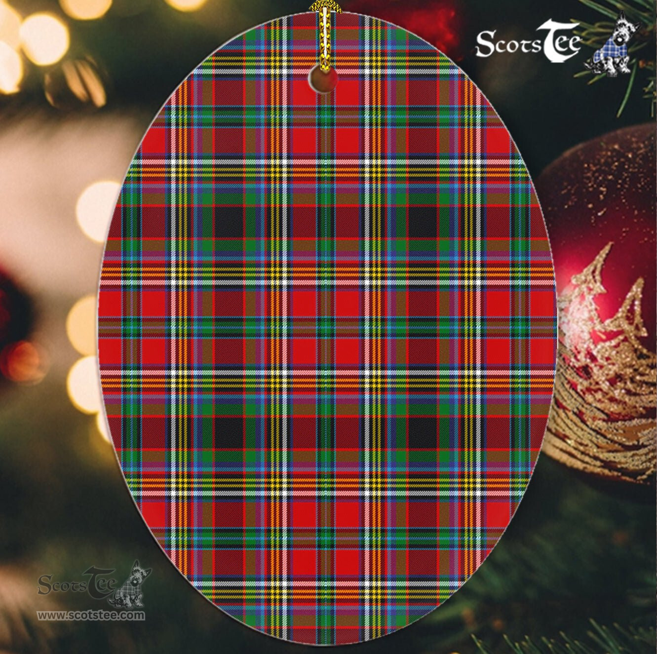 Anderson Of Arbrake Tartan Oval Ornaments, Christmas Tree Ornament, Plaid Christmas Ornaments, Ceramic Oval Christmas Tree Decoration, Tartan Oval Ornaments, Christmas Tree Ornament, Plaid Christmas Ornaments, Ceramic Oval Christmas Tree Decoration