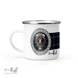 Scotstee Shop Tartan Plaid Camping Mug, Tartan Campfire Mugs, camping coffee mug Meldrum Scottish Clan Tartan Crest Badge Coffee Mug Custom Scottish Mug