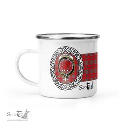 Scotstee Shop Tartan Plaid Camping Mug, Tartan Campfire Mugs, camping coffee mug Moubray Scottish Clan Tartan Crest Badge Coffee Mug Custom Scottish Mug