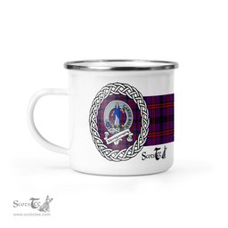 Scotstee Shop Tartan Plaid Camping Mug, Tartan Campfire Mugs, camping coffee mug Montgomery Scottish Clan Tartan Crest Badge Coffee Mug Custom Scottish Mug