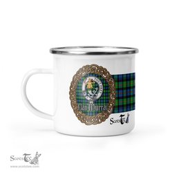 Scotstee Shop Tartan Plaid Camping Mug, Tartan Campfire Mugs, camping coffee mug Murray Of Dysart Celtic Ring Coffee Mug Custom Scottish Mug