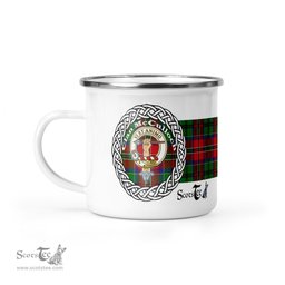Scotstee Shop Tartan Plaid Camping Mug, Tartan Campfire Mugs, camping coffee mug McCulloch Scottish Clan Tartan Badge Coffee Mug Custom Scottish Mug