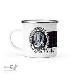 Scotstee Shop Tartan Plaid Camping Mug, Tartan Campfire Mugs, camping coffee mug Malcolm Scottish Clan Tartan Crest Badge Coffee Mug Custom Scottish Mug