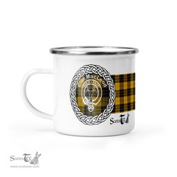Scotstee Shop Tartan Plaid Camping Mug, Tartan Campfire Mugs, camping coffee mug MacLeod Ancient Clan Tartan Crest Badge Coffee Mug Custom Scottish Mug