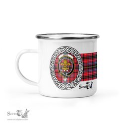 Scotstee Shop Tartan Plaid Camping Mug, Tartan Campfire Mugs, camping coffee mug Udny Scottish Clan Tartan Crest Badge Coffee Mug Custom Scottish Mug