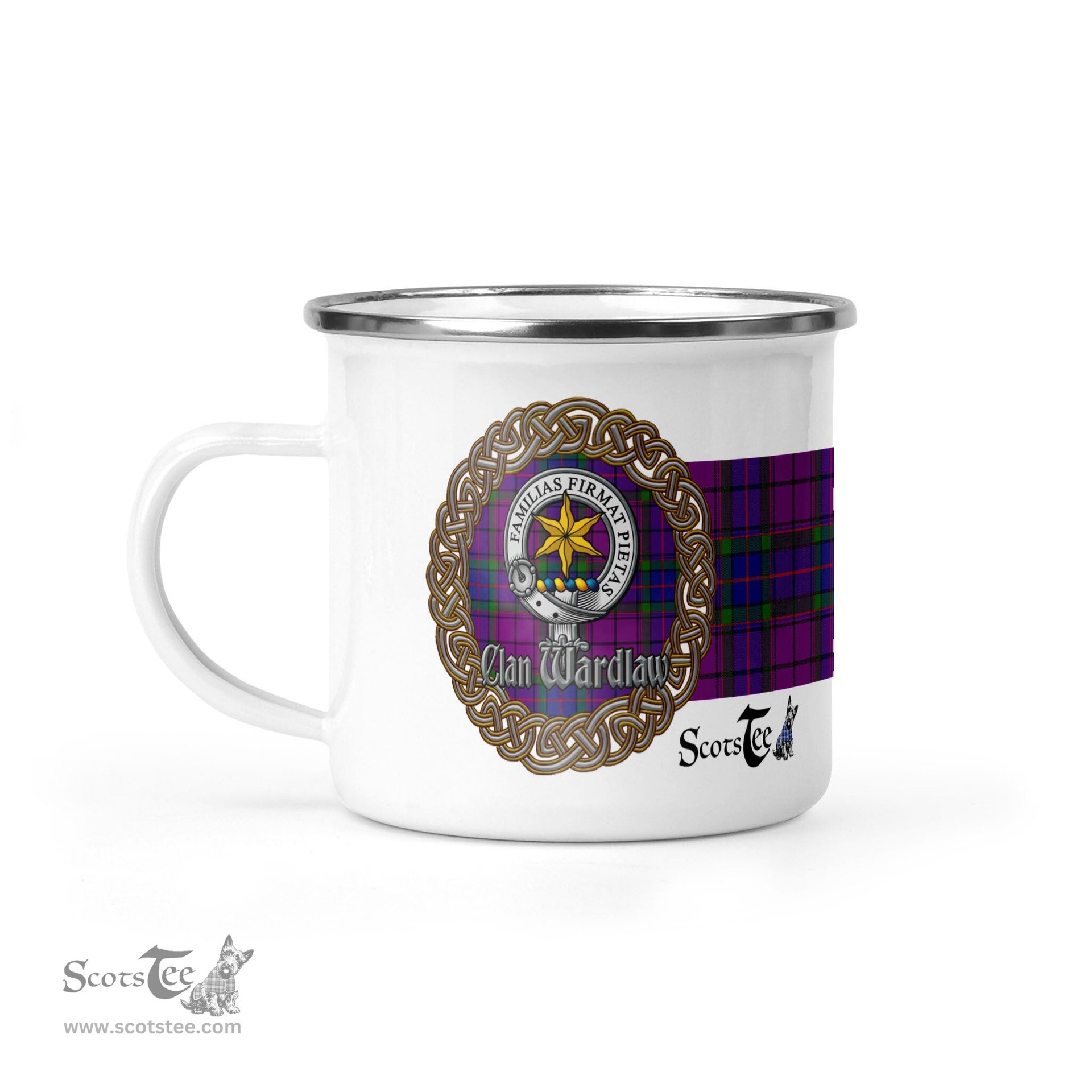 Scotstee Shop Tartan Plaid Camping Mug, Tartan Campfire Mugs, camping coffee mug Wardlaw Celtic Circle Coffee Mug Custom Scottish Mug