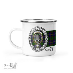 Scotstee Shop Tartan Plaid Camping Mug, Tartan Campfire Mugs, camping coffee mug Strang Strange Scottish Clan Tartan Crest Badge Coffee Mug Custom Scottish Mug