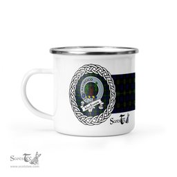 Scotstee Shop Tartan Plaid Camping Mug, Tartan Campfire Mugs, camping coffee mug MacEwen Scottish Clan Tartan Crest Badge Coffee Mug Custom Scottish Mug