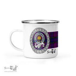 Scotstee Shop Tartan Plaid Camping Mug, Tartan Campfire Mugs, camping coffee mug Wardlaw Scottish Clan Tartan Crest Badge Coffee Mug Custom Scottish Mug