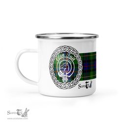Scotstee Shop Tartan Plaid Camping Mug, Tartan Campfire Mugs, camping coffee mug Tait Scottish Clan Tartan Crest Badge Coffee Mug Custom Scottish Mug