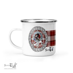 Scotstee Shop Tartan Plaid Camping Mug, Tartan Campfire Mugs, camping coffee mug MacFie Scottish Clan Tartan Crest Badge Coffee Mug Custom Scottish Mug