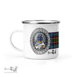 Scotstee Shop Tartan Plaid Camping Mug, Tartan Campfire Mugs, camping coffee mug Stirling Scottish Clan Tartan Crest Badge Coffee Mug Custom Scottish Mug