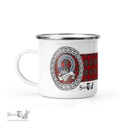 Scotstee Shop Tartan Plaid Camping Mug, Tartan Campfire Mugs, camping coffee mug MacBain Scottish Clan Tartan Crest Badge Coffee Mug Custom Scottish Mug