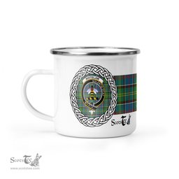 Scotstee Shop Tartan Plaid Camping Mug, Tartan Campfire Mugs, camping coffee mug Whitelaw Scottish Clan Tartan Crest Badge Coffee Mug Custom Scottish Mug