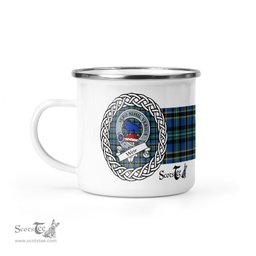 Scotstee Shop Tartan Plaid Camping Mug, Tartan Campfire Mugs, camping coffee mug Weir Scottish Clan Tartan Crest Badge Coffee Mug Custom Scottish Mug