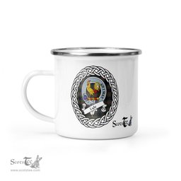 Scotstee Shop Tartan Plaid Camping Mug, Tartan Campfire Mugs, camping coffee mug Lyle Scottish Clan Tartan Crest Badge