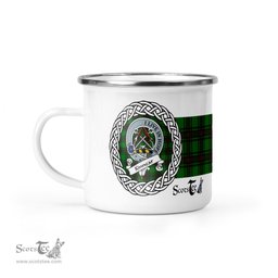 Scotstee Shop Tartan Plaid Camping Mug, Tartan Campfire Mugs, camping coffee mug Kinnear Scottish Clan Tartan Crest Badge Coffee Mug Custom Scottish Mug