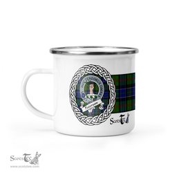 Scotstee Shop Tartan Plaid Camping Mug, Tartan Campfire Mugs, camping coffee mug Paterson Scottish Clan Tartan Crest Badge Coffee Mug Custom Scottish Mug