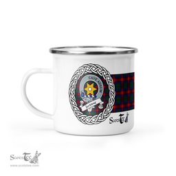 Scotstee Shop Tartan Plaid Camping Mug, Tartan Campfire Mugs, camping coffee mug Jardine Scottish Clan Tartan Crest Badge Coffee Mug Custom Scottish Mug