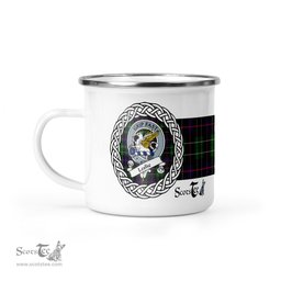 Scotstee Shop Tartan Plaid Camping Mug, Tartan Campfire Mugs, camping coffee mug Leslie Scottish Clan Tartan Crest Badge Coffee Mug Custom Scottish Mug